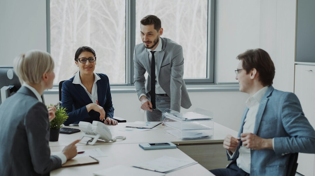 business people negotiating